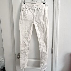 Miss Me Low Waist White Jeans